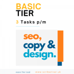 Basic Tier SEO Copywriting services scriberiver